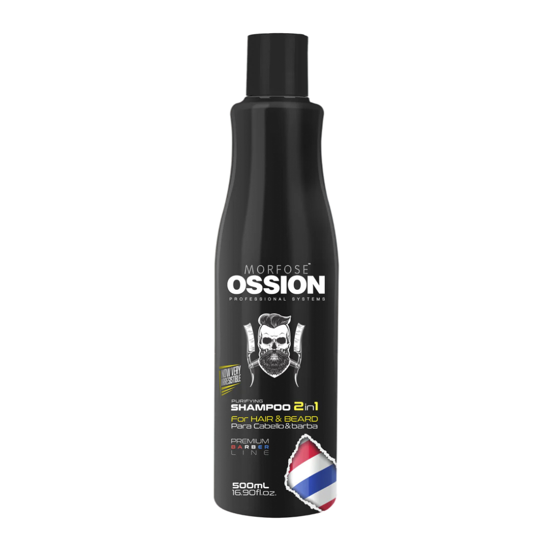Shampoo Ossion 2 en 1 Cabello y Barba