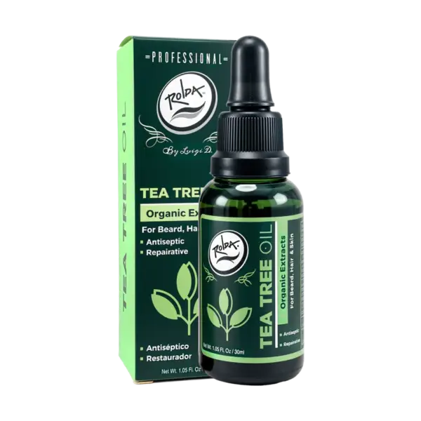 El Tea Tree Beard Oil de Rolda es un aceite esencial orgánico diseñado para hidratar y proteger tu barba y la piel que hay debajo. Con propiedades restauradoras y antisépticas, alivia la irritación y combate la picazón, protegiendo tu barba de agentes externos. Enriquecido con extracto de árbol de té, conocido por estimular el crecimiento del vello, este aceite no solo revitaliza tu barba, sino que también la hidrata, dejándola suave y saludable. Su fórmula ligera y no grasosa lo convierte en el aliado perfecto para el cuidado diario de tu barba.