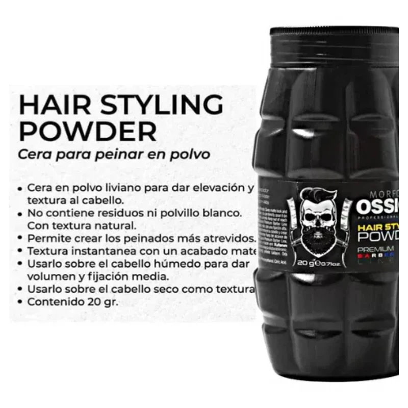 El Polvo Texturizante Ossion perfecta para dar volumen natural a todo tipo de cabello