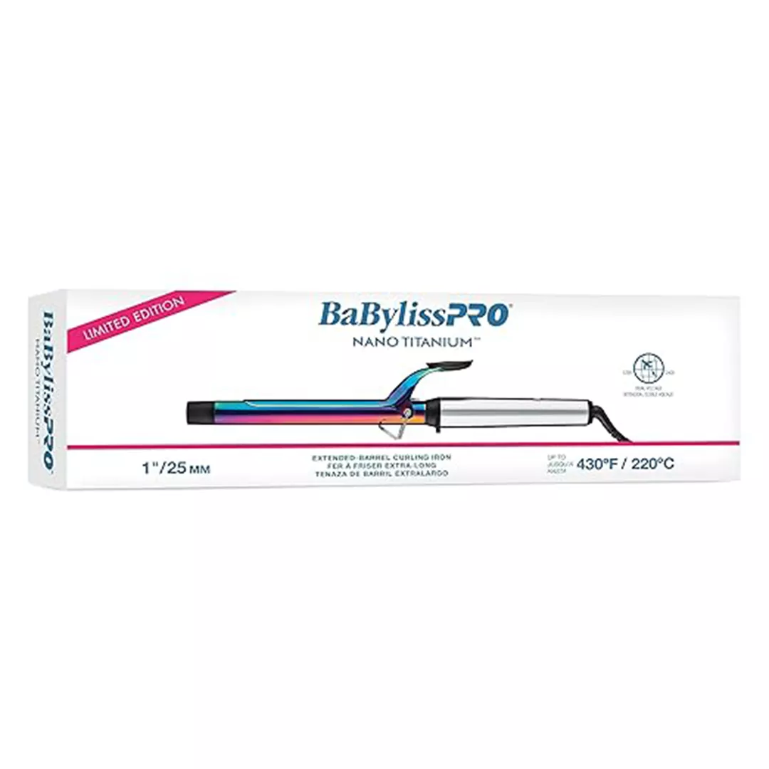 Rizador Babyliss Nano Titanium 430°F Tornasol caja