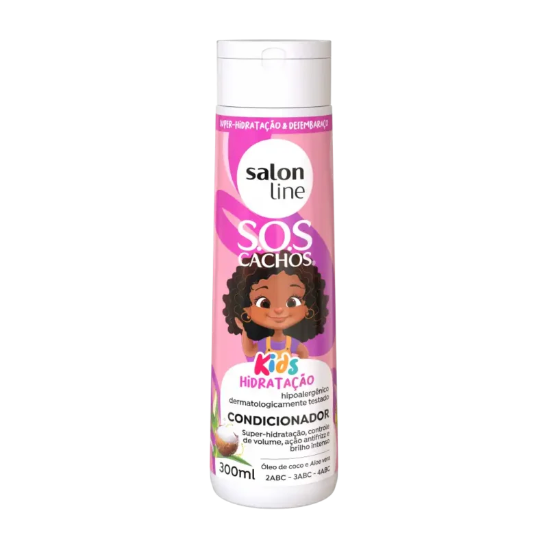 Acondicionador Hidratación Salon Line SOS Cachos Kids 300ml