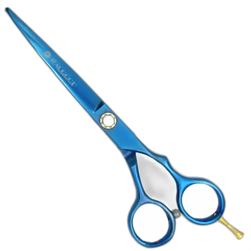 Tijeras Raugcci Línea Profesional Titanium Corte Deslizante Azul 6,5 Pulgadas