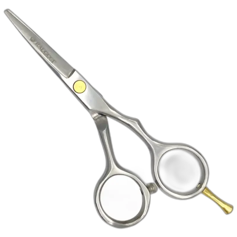 Tijeras Raugcci Línea Profesional Titanium Corte Deslizante Plateada 4.5 Pulgadas