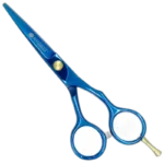 Tijeras Raugcci Línea Profesional Titanium Corte Microdentadas Azul 5 Pulgadas