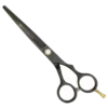 Tijeras Raugcci Línea Profesional Titanium Corte Microdentadas Negra 6,5 Pulgadas