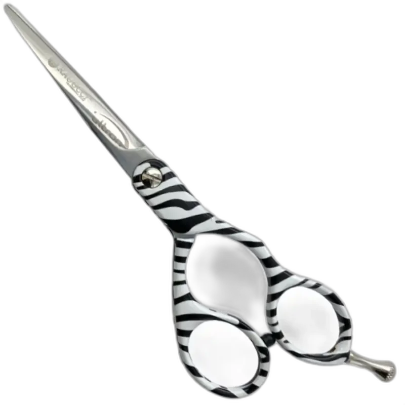 Tijeras Raugcci Línea Profesional Zafiro Diseños 5,5 Pulgadas Deslizante Zebra