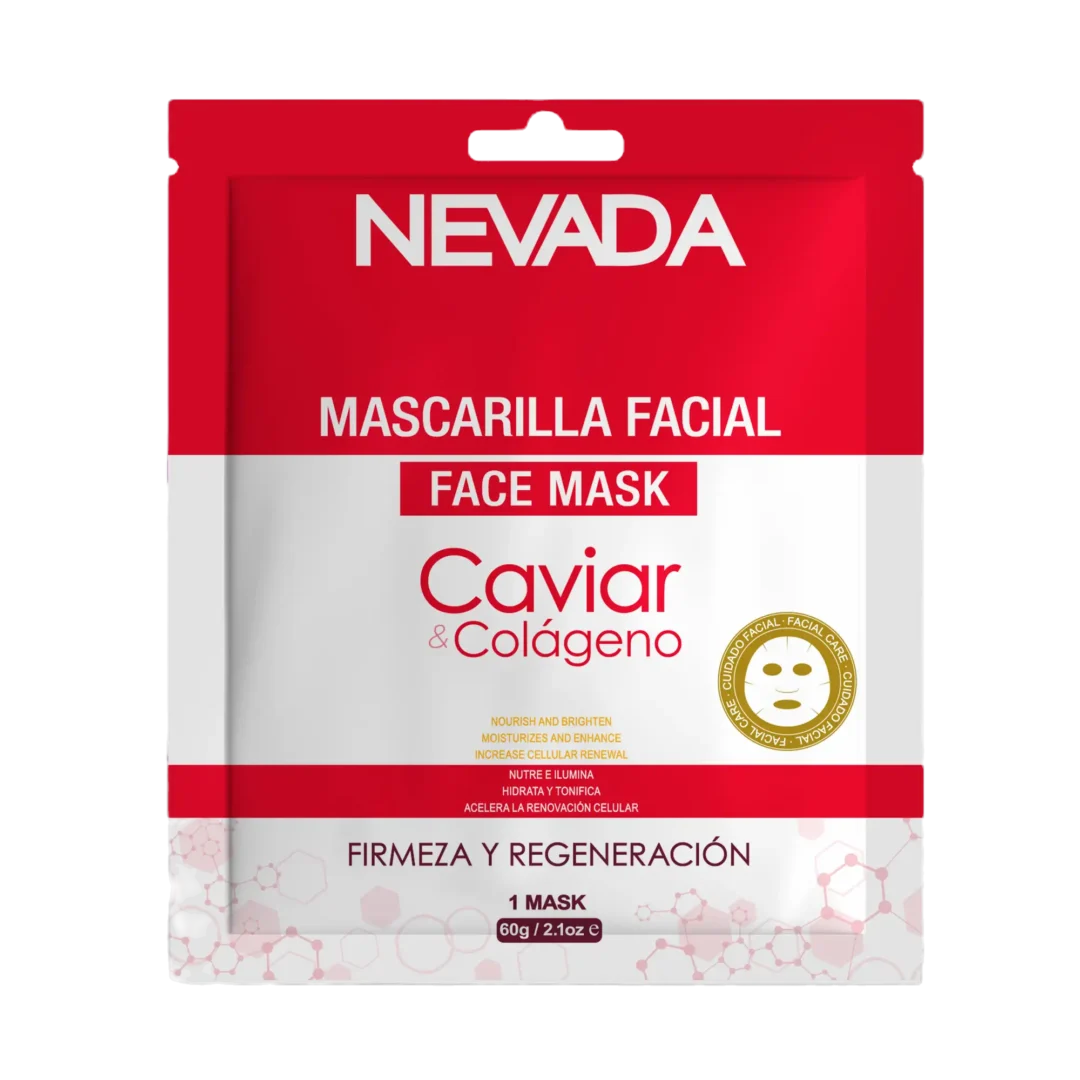 Mascarilla Facial Cristales NNP Caviar y Colágeno 6 unidades