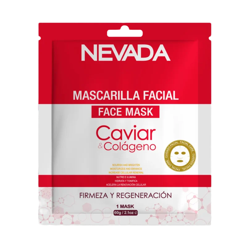 Mascarilla Facial Cristales NNP Caviar y Colágeno 6 unidades