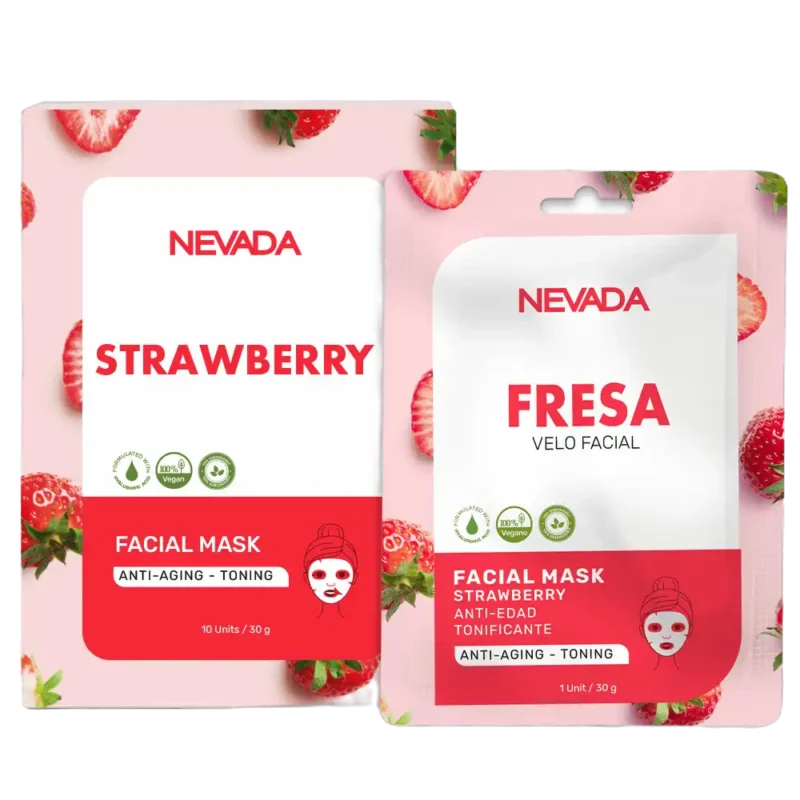 Mascarilla Facial Fresa x10 unidades NNP Nevada