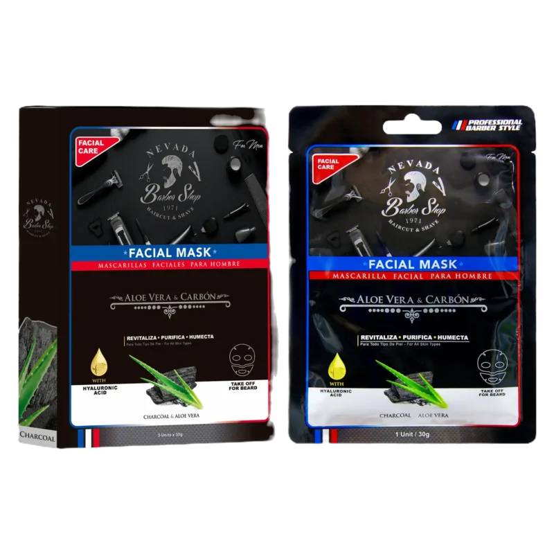 Mascarilla facial NEVADA Barber Shop 5X30gr