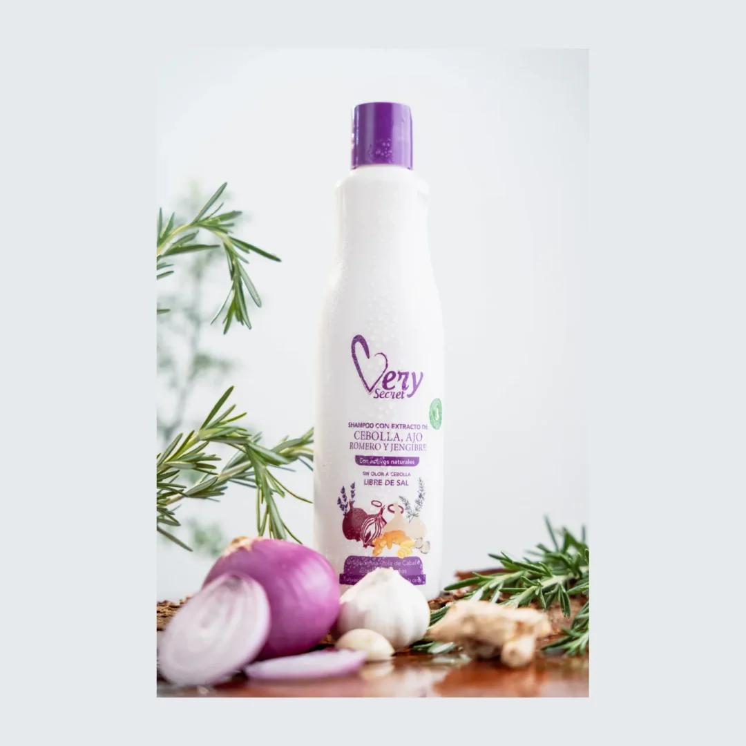 Shampoo Cebolla, Ajo, Romero Y Jengibre 500 Ml