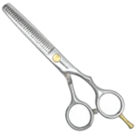 Tijeras Raugcci Línea Profesional Titanium Entresacar Plata
