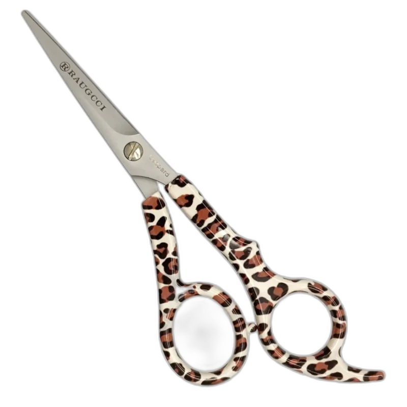 Tijeras Raugcci Leopard de Corte Microdentada