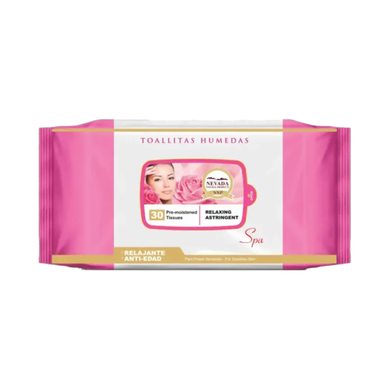 Toallitas húmedas desmaquillantes Rosas NNP 30 unid.