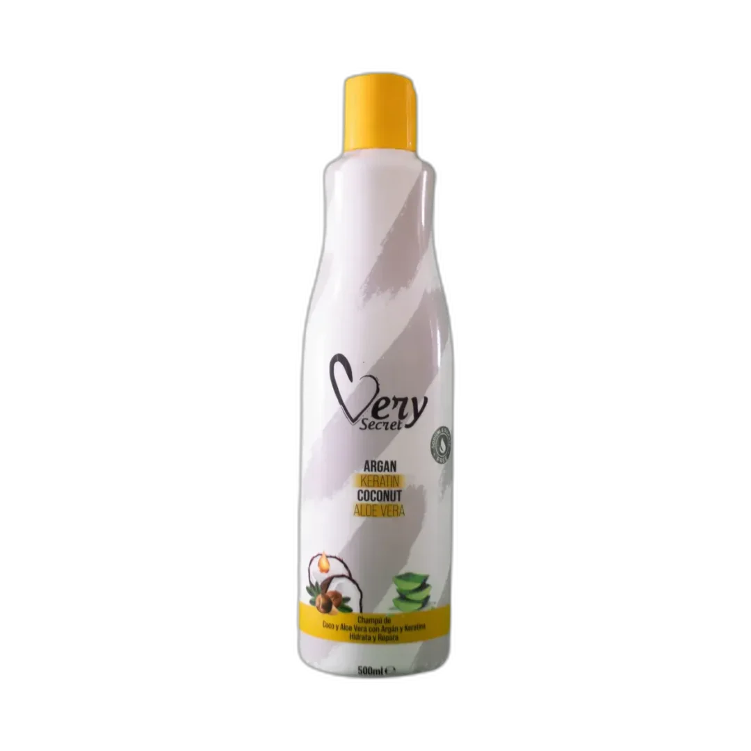 Very Secret Shampoo De Coco Y Aloe Vera Con Argán Y Keratina 500Ml
