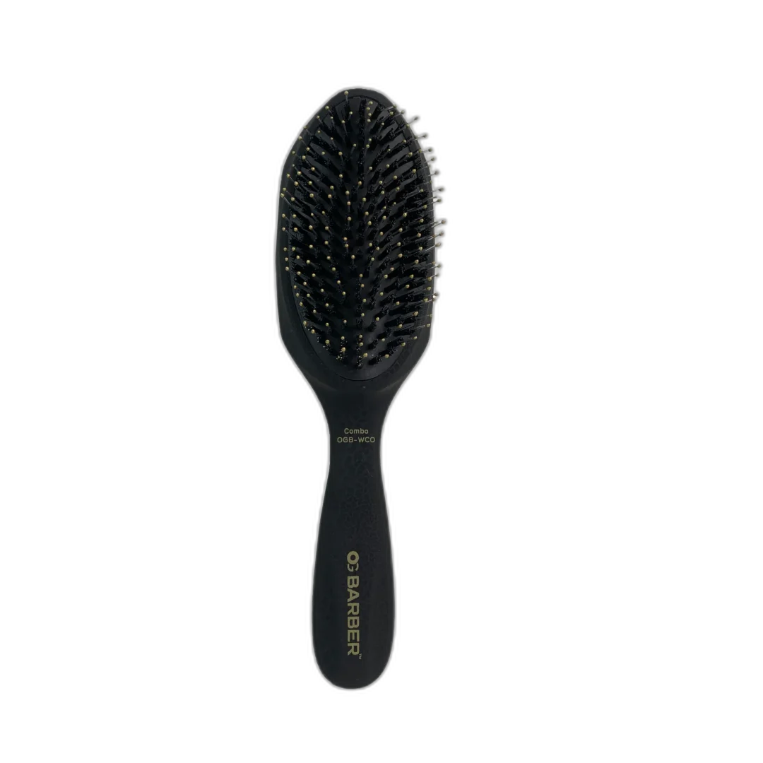 Cepillo Cerdas Jabali Y Nylon Para Desenredar Barber