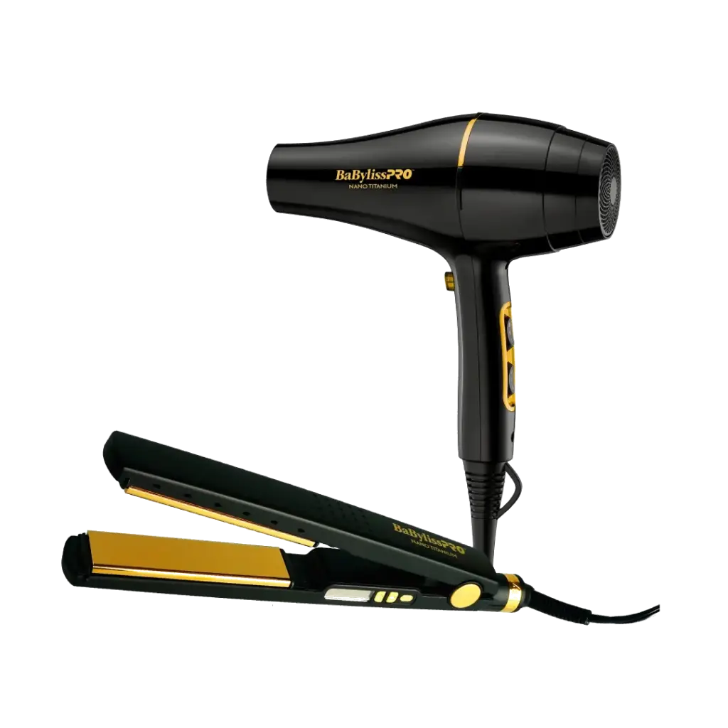Combo Plancha y Secador Babyliss Gold
