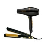 Babyliss Pro Combo Black Gold Plancha + Secador Nano Gold