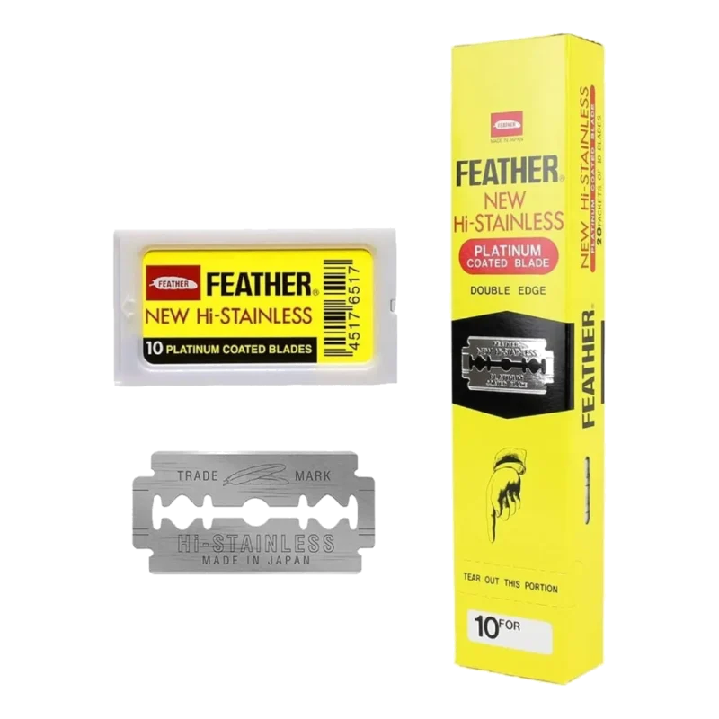 Cuchillas Feather Amarillas 200unds