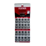 Stand de Cuchillas Feather Hi-STAINLESS Super Acero Inoxidable x20