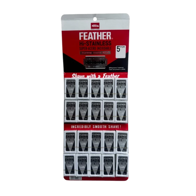 Stand de Cuchillas Feather Hi-STAINLESS Super Acero Inoxidable x20