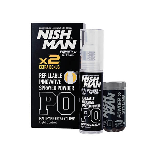 Polvo texturizante y Spray Nishman x2