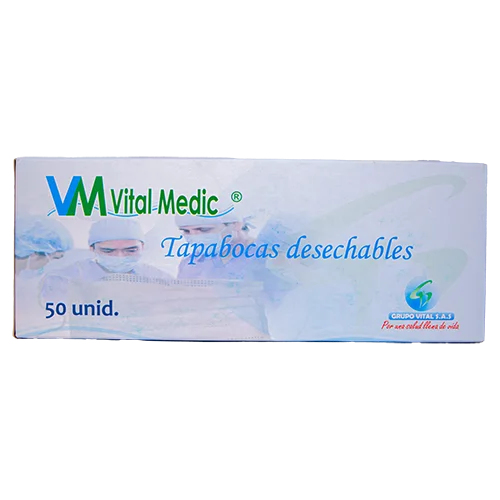 Tapabocas Azul Empaque Individual