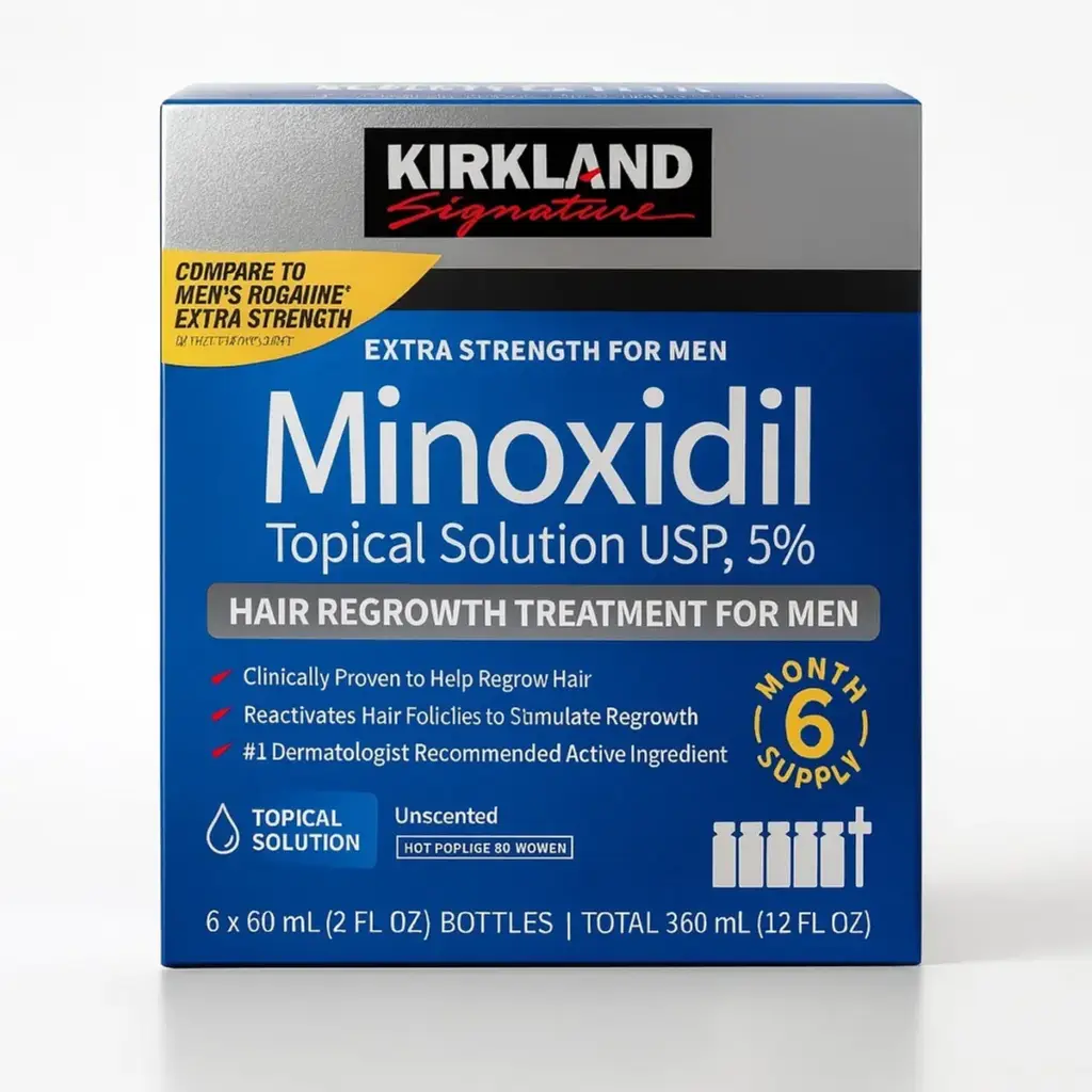 Caja de minoxidil kirkland