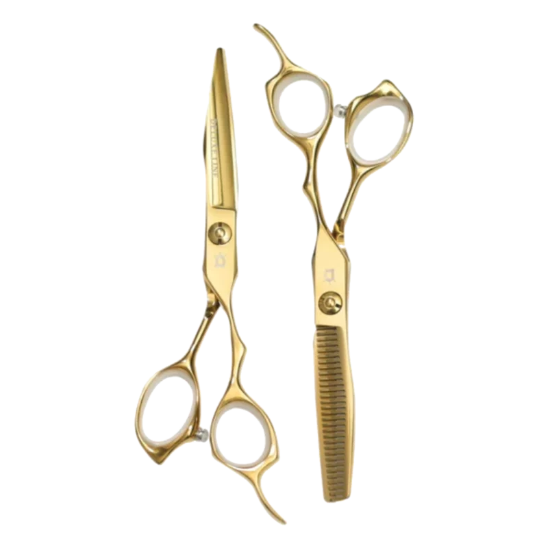 Combo Tijeras Deluxe Line Dorada 6.5 Pulgadas
