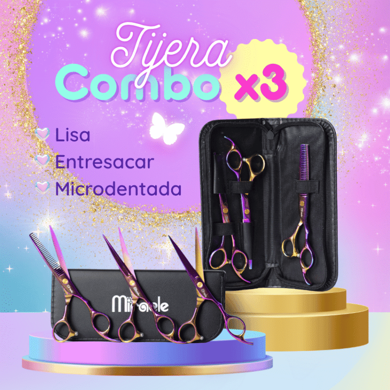 Kit de tijeras Miracle x3