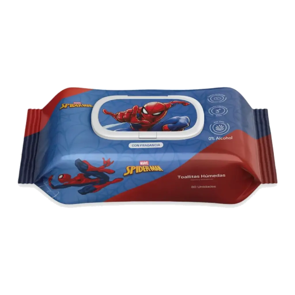 Paños humedos Spiderman