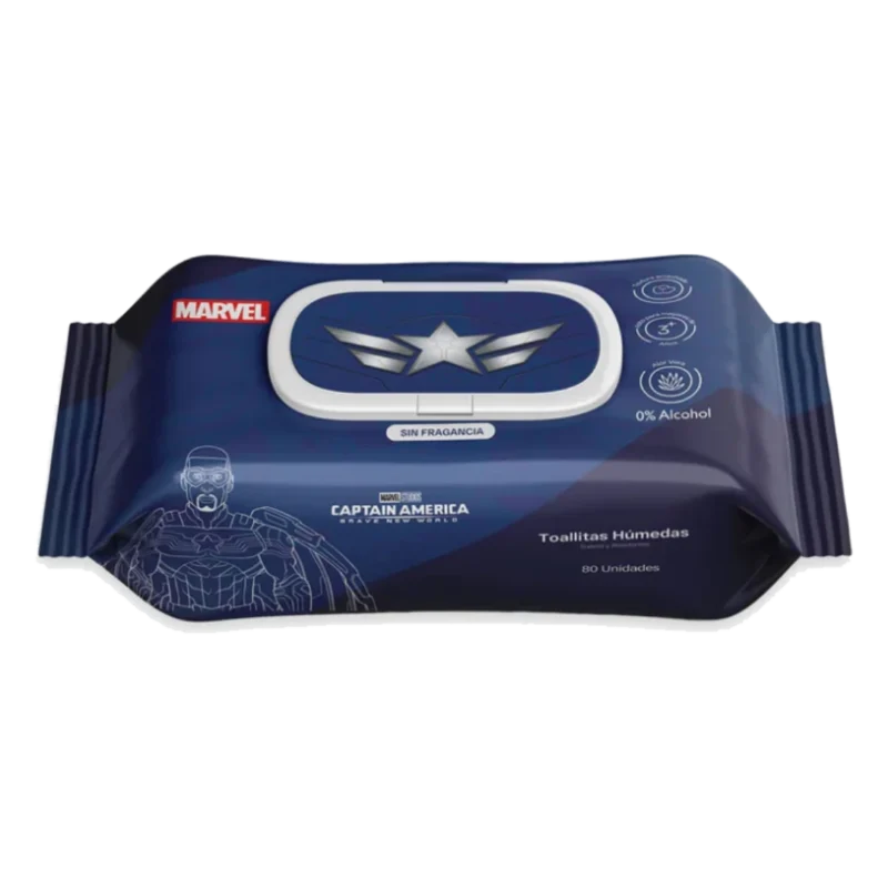 Paños Humedos Capitan America