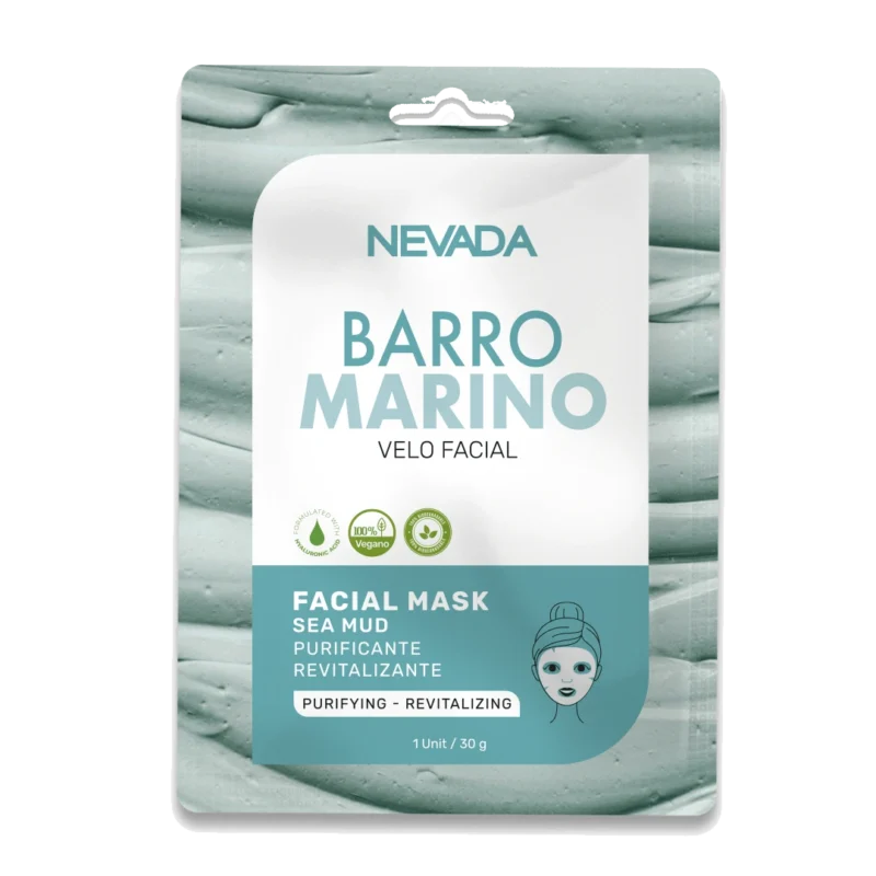 Caja Velos Faciales Sea Mud Barro Marino x 10 Nevada