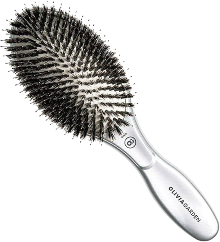 Cepillo Olivia Garden Plano Ovalado 100% Jabali